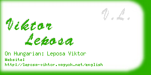 viktor leposa business card